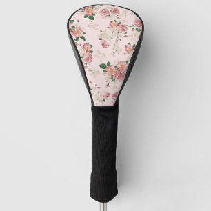 Pink on Pink Vintage Floral Golf Head Cover