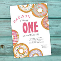 Pink One Doughnut First Birthday Party