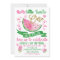 Pink One In A Melon Themed 1st Birthday Invitation