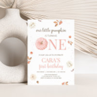 Pink One Little Pumpkin Birthday Party