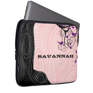 Pink or Any colour Wood Grain Lap Top Cover
