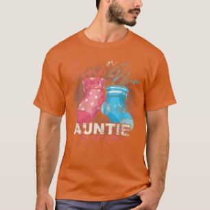 Pink Or Blue Auntie Loves You Baby Shower Aunt Gen T-Shirt
