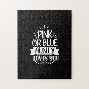 pink or blue aunty  loves you jigsaw puzzle