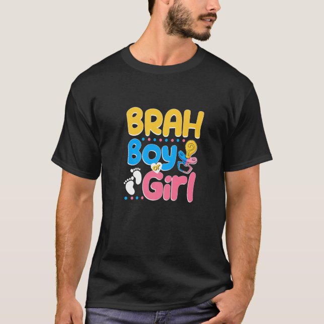 Pink or Blue Brah Loves You Best Brother Ever Big  T-Shirt (Front)