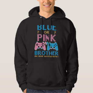 Pink Or Blue Gender Reveal Video Game Gamer Boy Br Hoodie