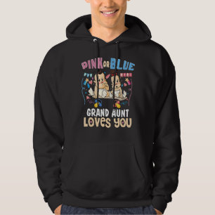 Pink or Blue Grand Aunt Loves You Best Auntie Ever Hoodie
