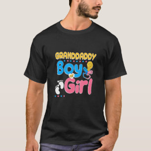 Pink or Blue Granddaddy Loves You Best Grandpa Eve T-Shirt