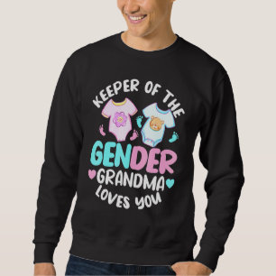 Pink Or Blue Grandma Loves You - Grandma Gender re Sweatshirt