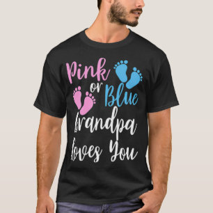 Pink or Blue Grandpa Loves vietnam veteran gifts T-Shirt