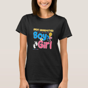 Pink or Blue Great Grandmother Loves You Best Gran T-Shirt