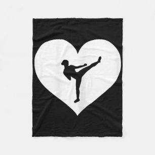 Pink Or Blue Kickboxing Shirt Gift Females Teen Gi Fleece Blanket