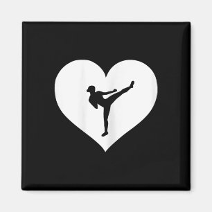 Pink Or Blue Kickboxing Shirt Gift Females Teen Gi Magnet
