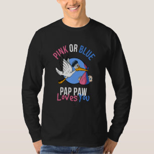Pink or Blue Pap Paw Loves T-Shirt
