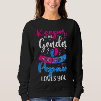 Pink Or Blue Pepaw Loves You Keeper Gender Reveal  Sweatshirt