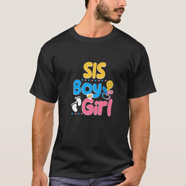 Pink or Blue Sis Loves You Best Sister Ever Big Si T-Shirt (Front)