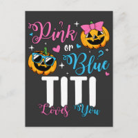 Pink Or Blue Titi Loves You Pumpkin Baby