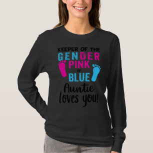 Pink Or Blue We Love You Baby Party Gender Reveal T-Shirt
