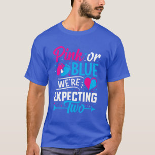 Pink or Blue, We're Expecting Two (3) T-Shirt