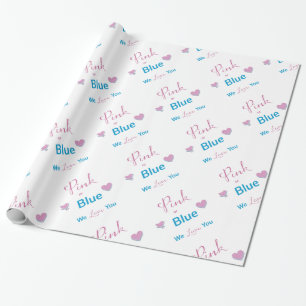 Pink or Blue Wrapping Paper