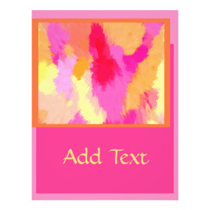 Pink, Orange and Yellow Watercolors Photo Print