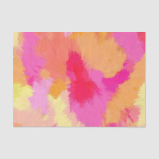 Pink, Orange and Yellow Watercolors Tissue Paper