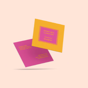 Pink Orange Business Card