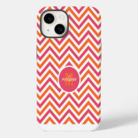 Pink Orange Chevron Custom