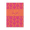 Pink Orange Damask Wedding RSVP for Square Invites