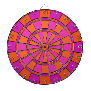 Pink & Orange Dart Board