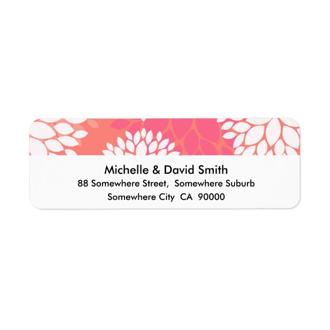 Pink Orange Flower Pattern (Front)