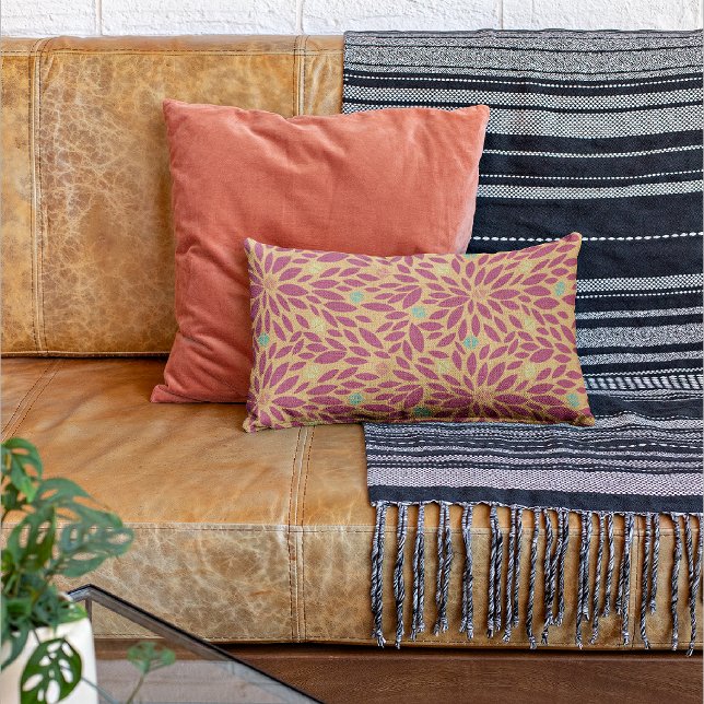 Pink/Orange Modern Decorative Throw Pillow (Creator Uploaded)
