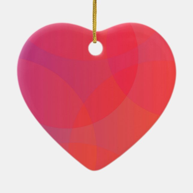 Pink, orange, modern, simple, cool, trendy art ceramic tree decoration (Back)