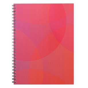 Pink, orange, modern, simple, cool, trendy art notebook