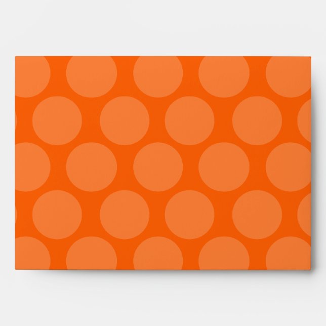 Pink Orange Polka Dot Envelope (Front)