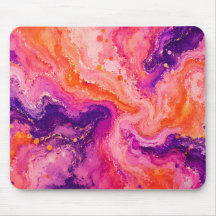 Pink Orange Purple Marble Pattern