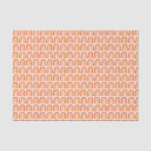 Pink Orange Rainbow Pattern Gift Tissue Paper