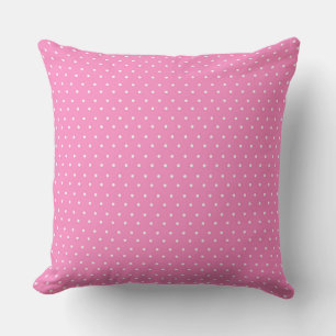 Pink/Orange Reversible Polka Dot Pillow