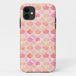 Pink orange scales Case-Mate iPhone case
