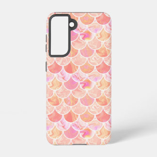 Pink orange scales samsung galaxy case