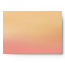 Pink Orange Tropical Beach Sunset Watercolor