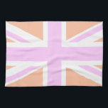 Pink & Orange United Kingdom Flag / Union Jack Tea Towel<br><div class="desc">NewParkLane - Fun Kitchen Towel,  with the national flag of the United Kingdom; the Union Jack in pink and orange.

Check out this collection for matching items. Do you have specific personal design wishes? Feel free to contact me!</div>