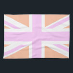 Pink & Orange United Kingdom Flag / Union Jack Tea Towel<br><div class="desc">NewParkLane - Fun Kitchen Towel,  with the national flag of the United Kingdom; the Union Jack in pink and orange.

Check out this collection for matching items. Do you have specific personal design wishes? Feel free to contact me!</div>