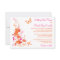 Pink, Orange, White Tropical Beach Wedding Invite