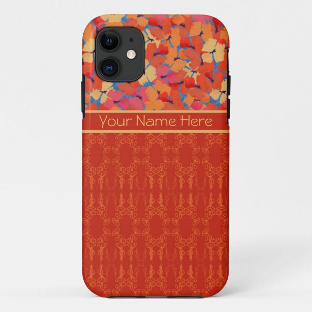 Pink Orange Yellow Poppies iPhone 5/5s Xtreme Case (Back)