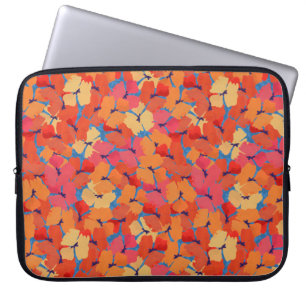 Pink, Orange, Yellow Poppies Laptop Sleeve