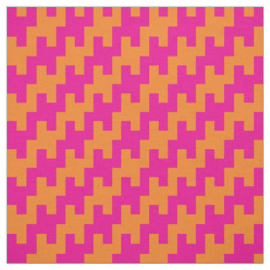 Pink-Orange ZigZag Fabric