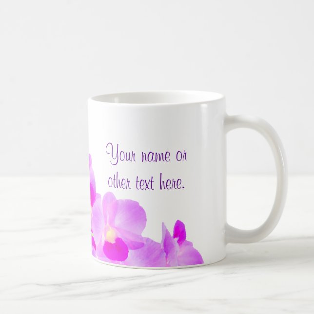 Pink Orchid Bouquet Coffee Mug (Right)