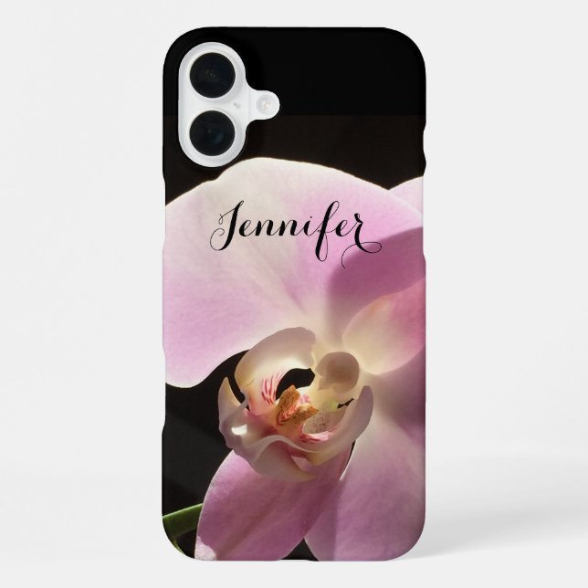 Pink Orchid Case Cell Phone Cover iPhone Floral (Back)