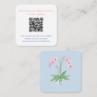 Pink Orchid Chinoiserie Chic Baby Shower QR Code