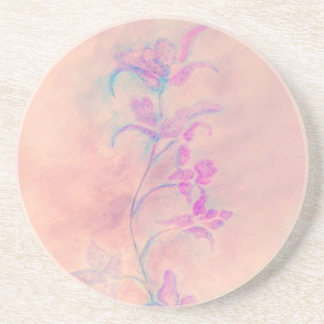 Pink Orchid  Coaster (Front)